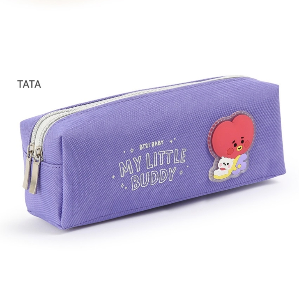 BT21 Baby My Little Buddy Twin Pocket Pen Pouch - Tata